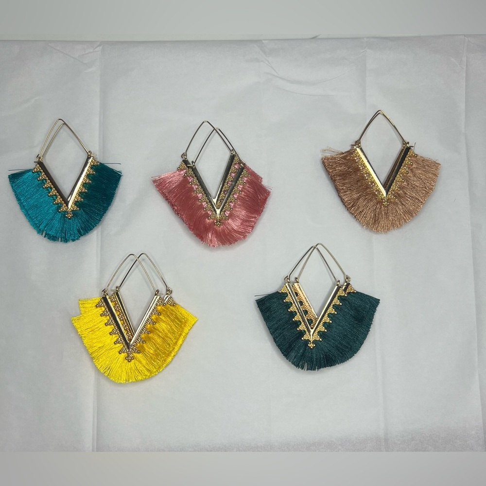 Unique Triangle Dangle Earrings!
